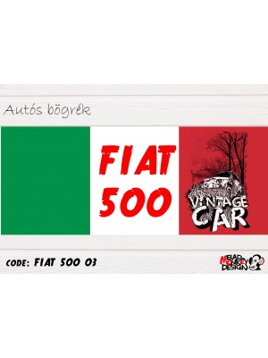 Fiat 500 03 autós bögre