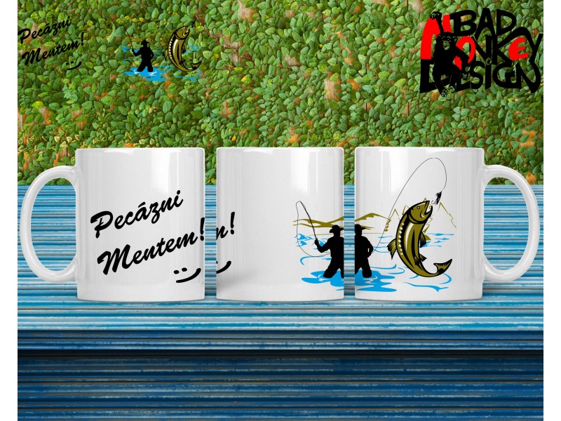 Pecázni mentem 02 horgász bögre