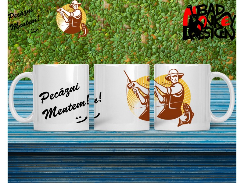 Pecázni mentem 03 horgász bögre