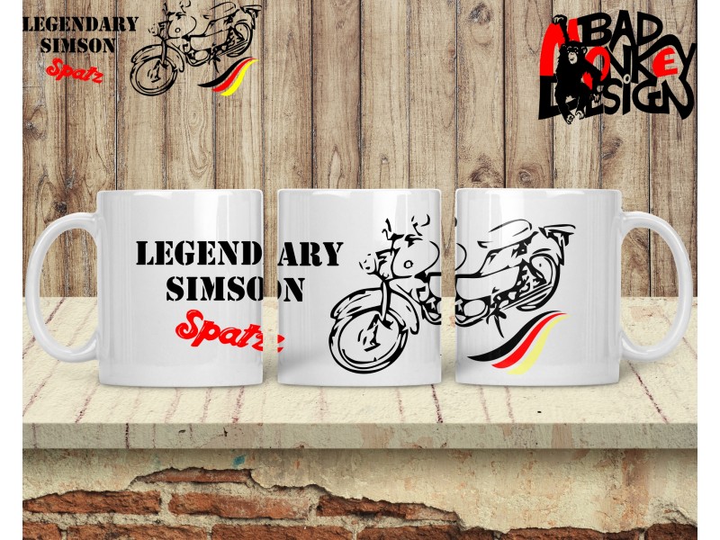 Legendary Simson Spatz motoros bögre